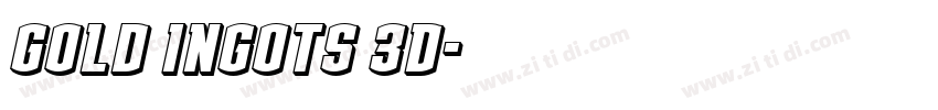 Gold Ingots 3D字体转换